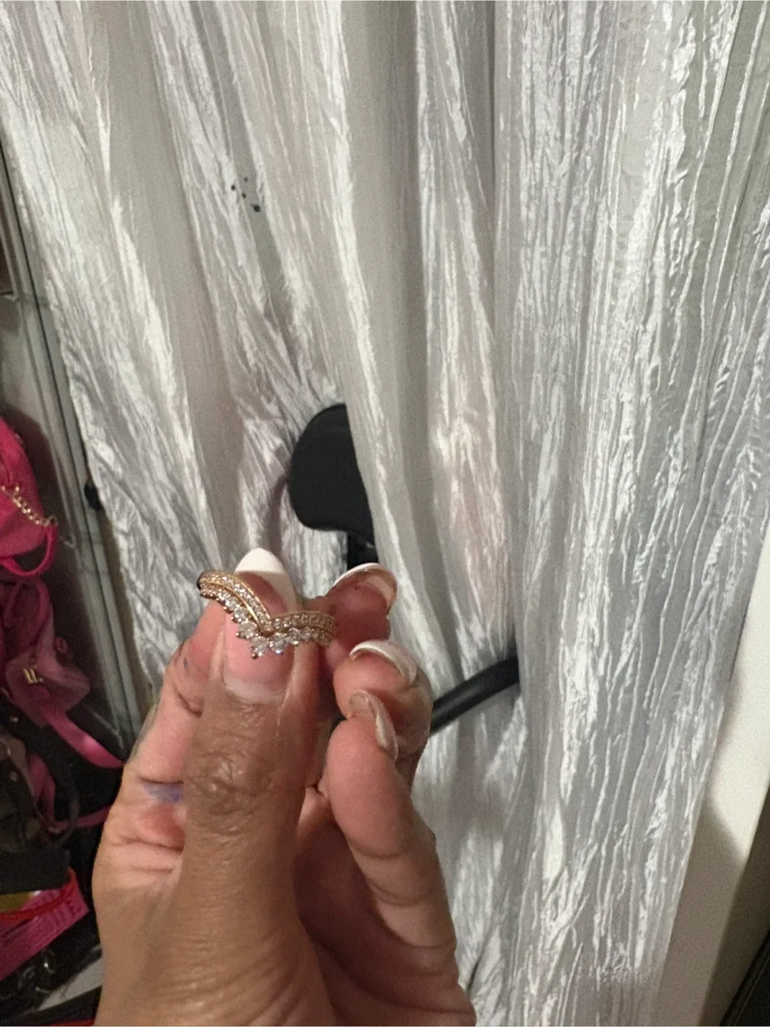 Pandora Wishbone Ring, Rose Gold SZ 7