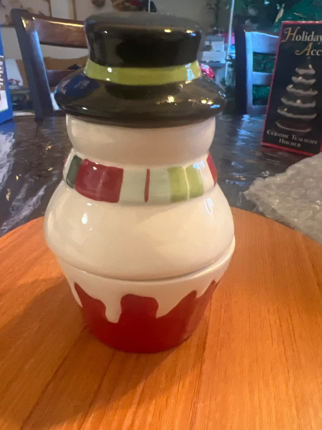 Ceramic Snowman Teapot Holder image indicator(3)