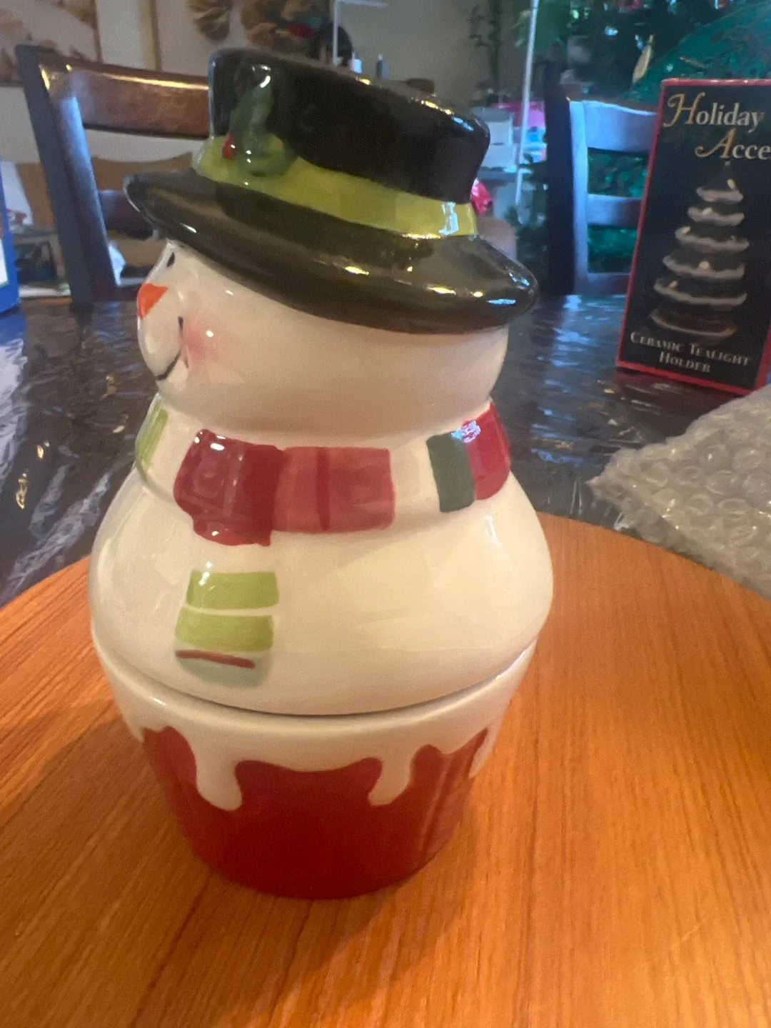 Ceramic Snowman Teapot Holder image indicator(2)