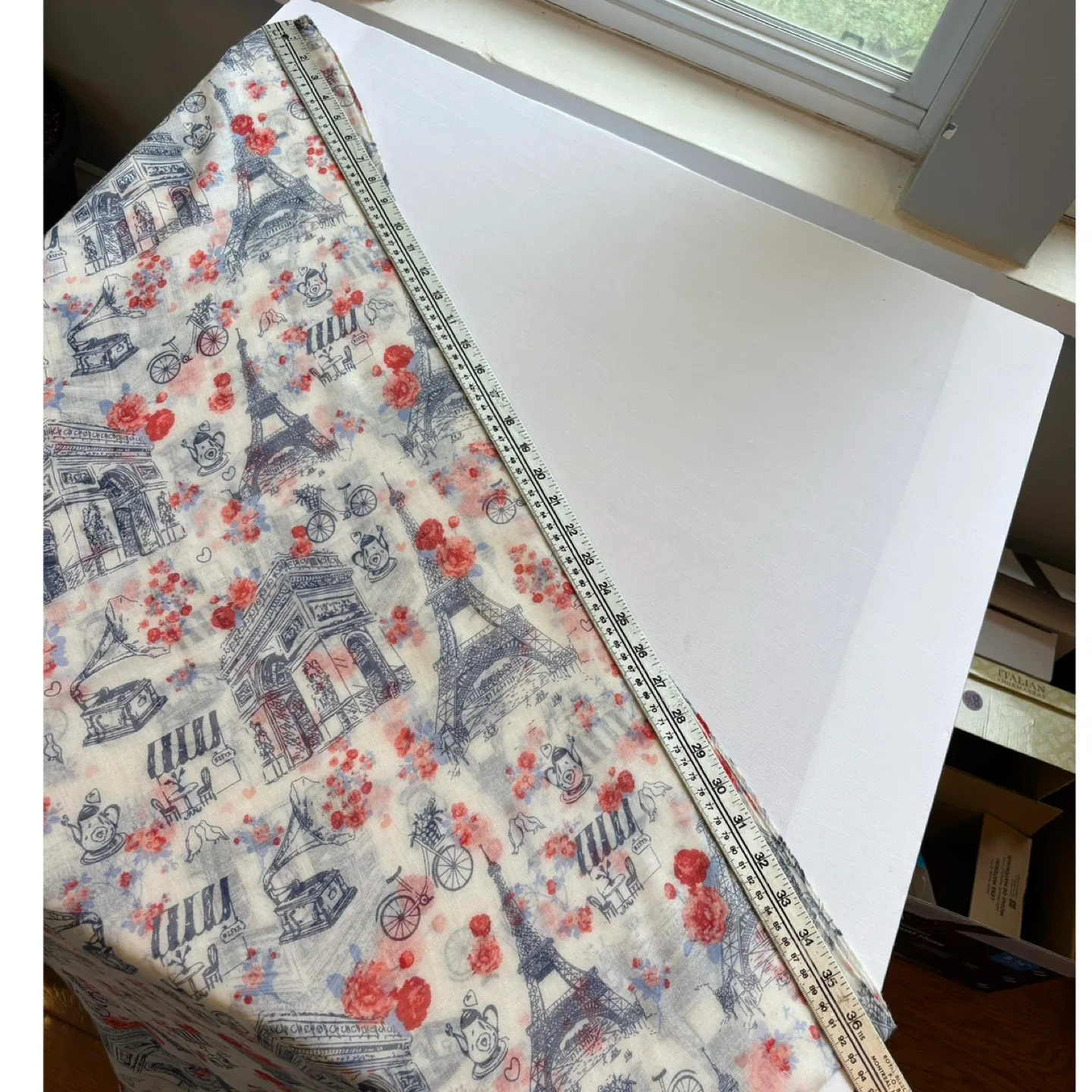 MyStyle Paris Blue Coral Floral Print Lightweight Infinity Scarf image indicator(4)