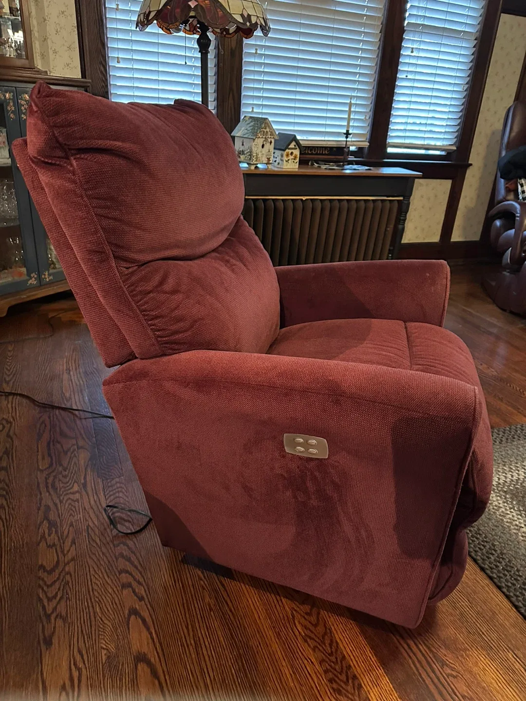 Set of 2 Burgundy  Electric Recliner Chair image indicator(3)