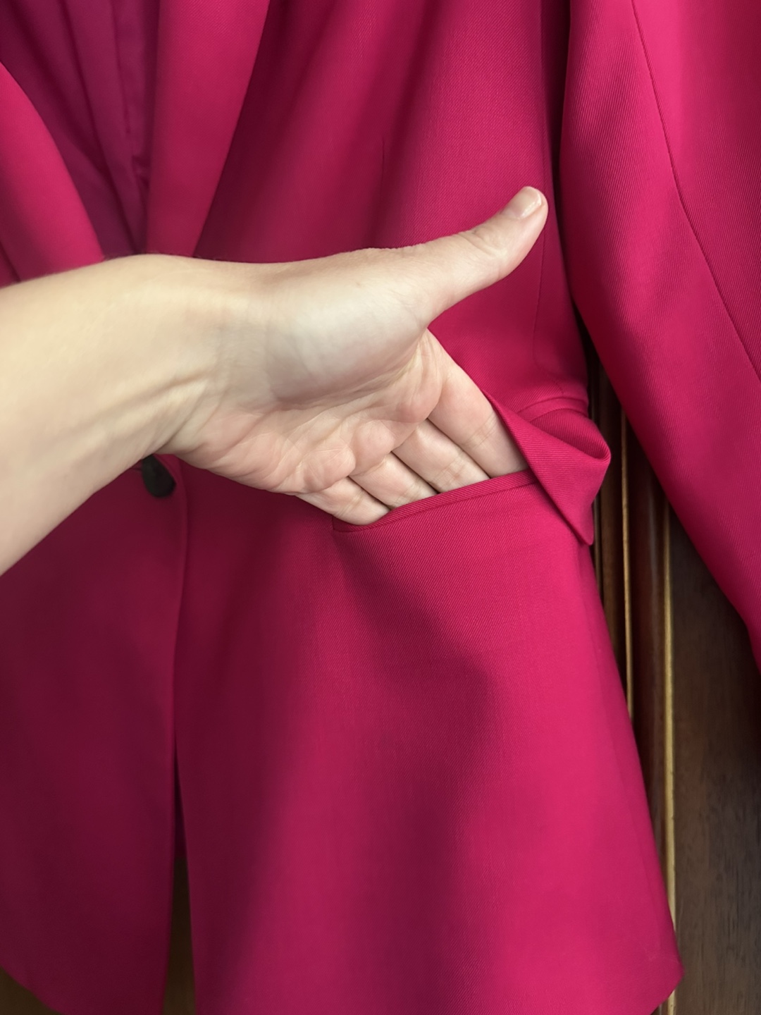 Argent Hot Pink Seasonless Wool Blazer Size 4 Retail $395 - photo 5