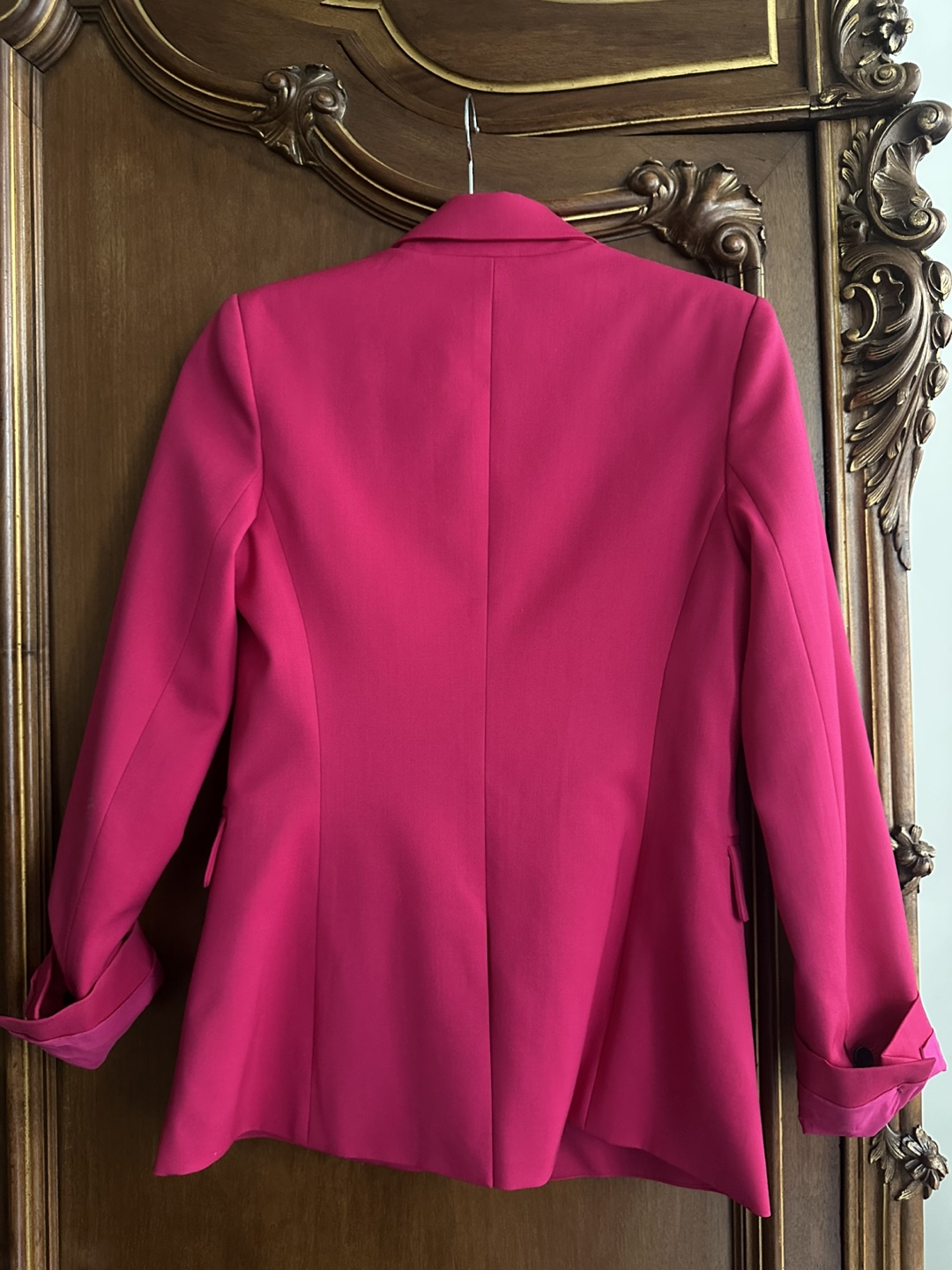Argent Hot Pink Seasonless Wool Blazer Size 4 Retail $395 - photo 3
