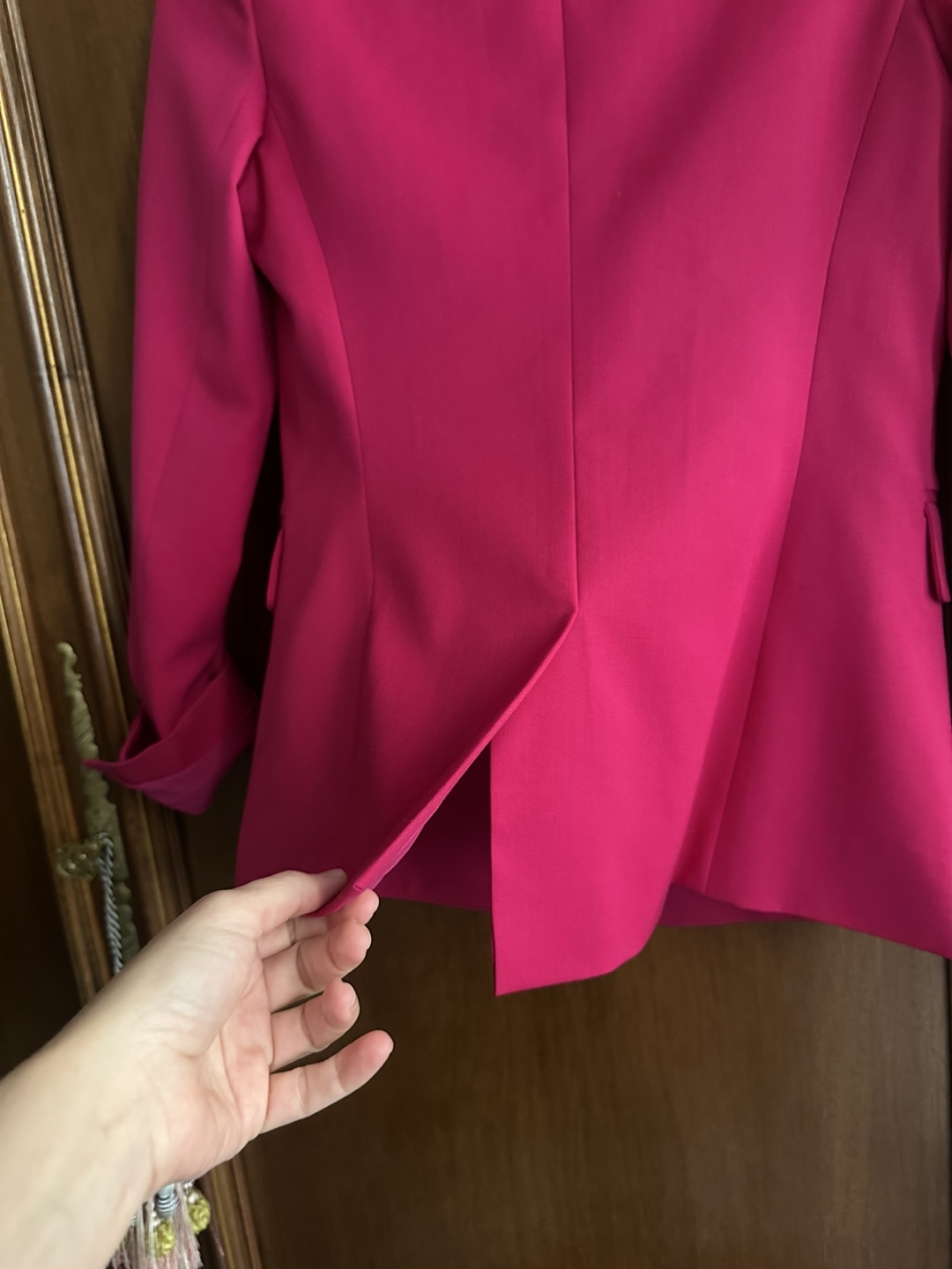 Argent Hot Pink Seasonless Wool Blazer Size 4 Retail $395 - photo 4