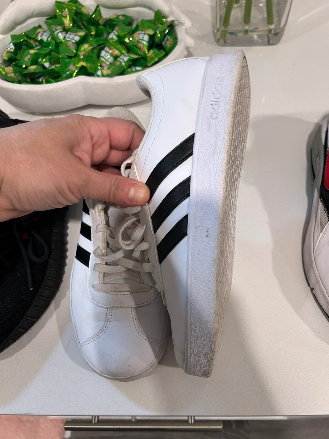 Adidas Courtset Shoes - Size 4 Youth - photo 2