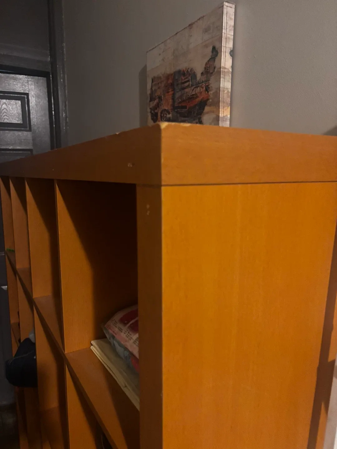 Wooden Cube Storage Shelf