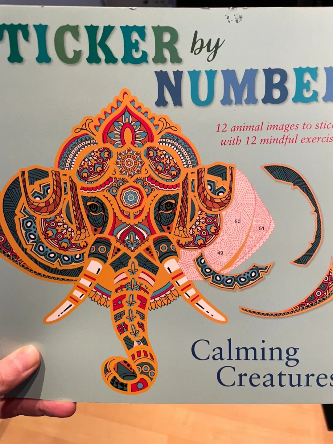 Sticker by number book (7 pages)