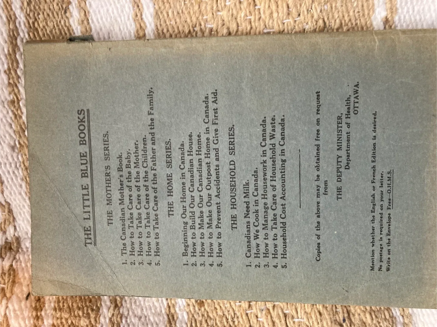 The Canadian Mother's Book - Little Blue Books Series image indicator(5)