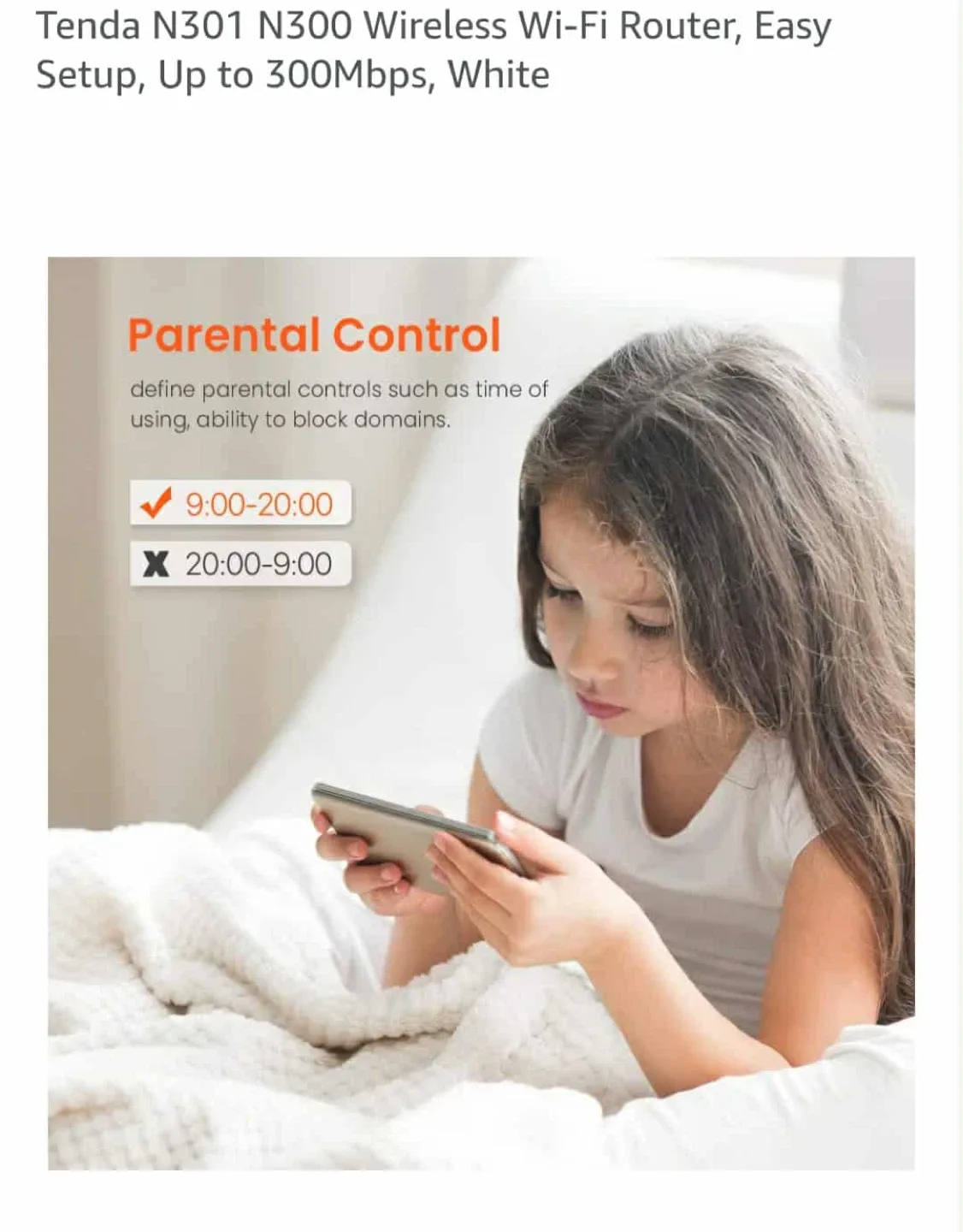 Tenda N301 N300 Wireless Wi-Fi Router, Easy Setup, Up to 300Mbp image indicator(5)