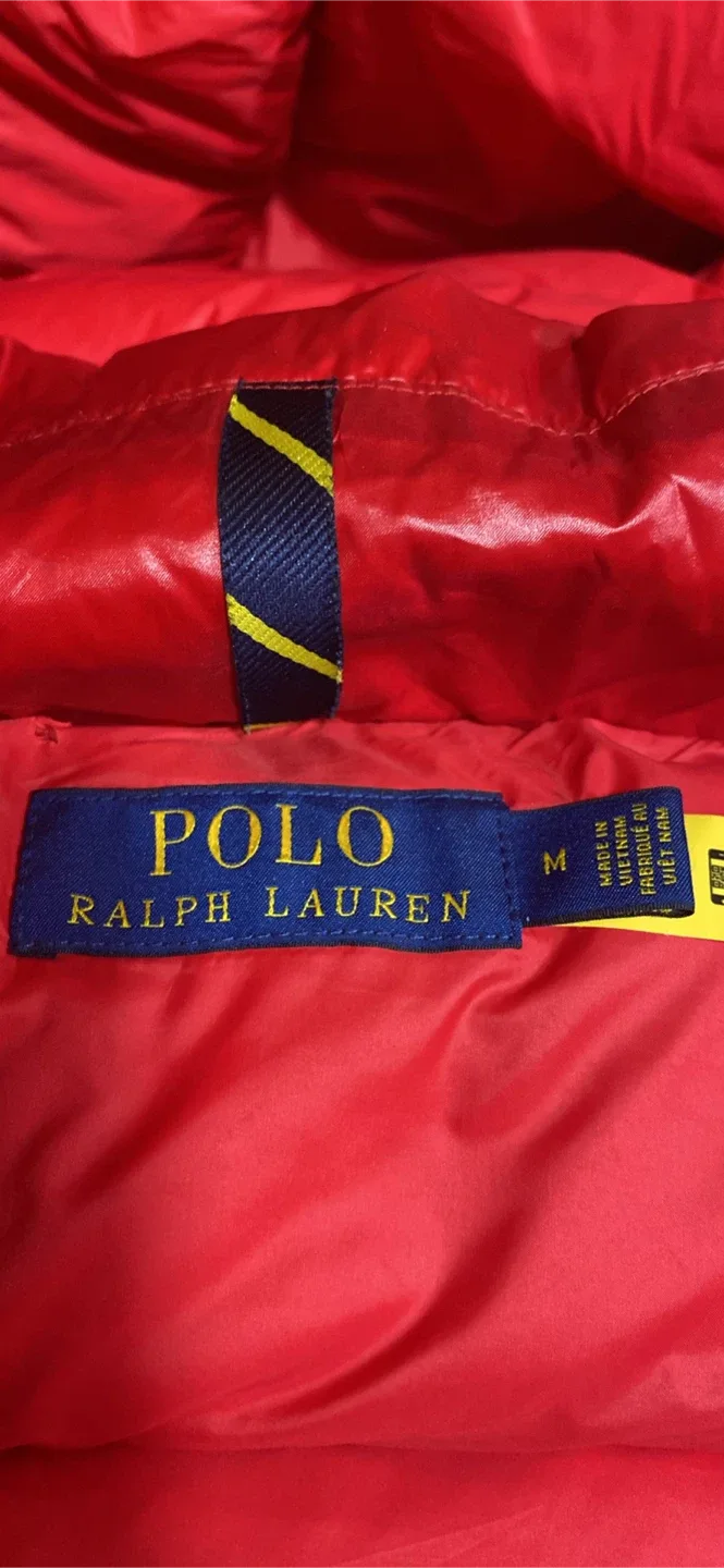 Polo Ralph Lauren Red Puffer Jacket - Size M image indicator(2)