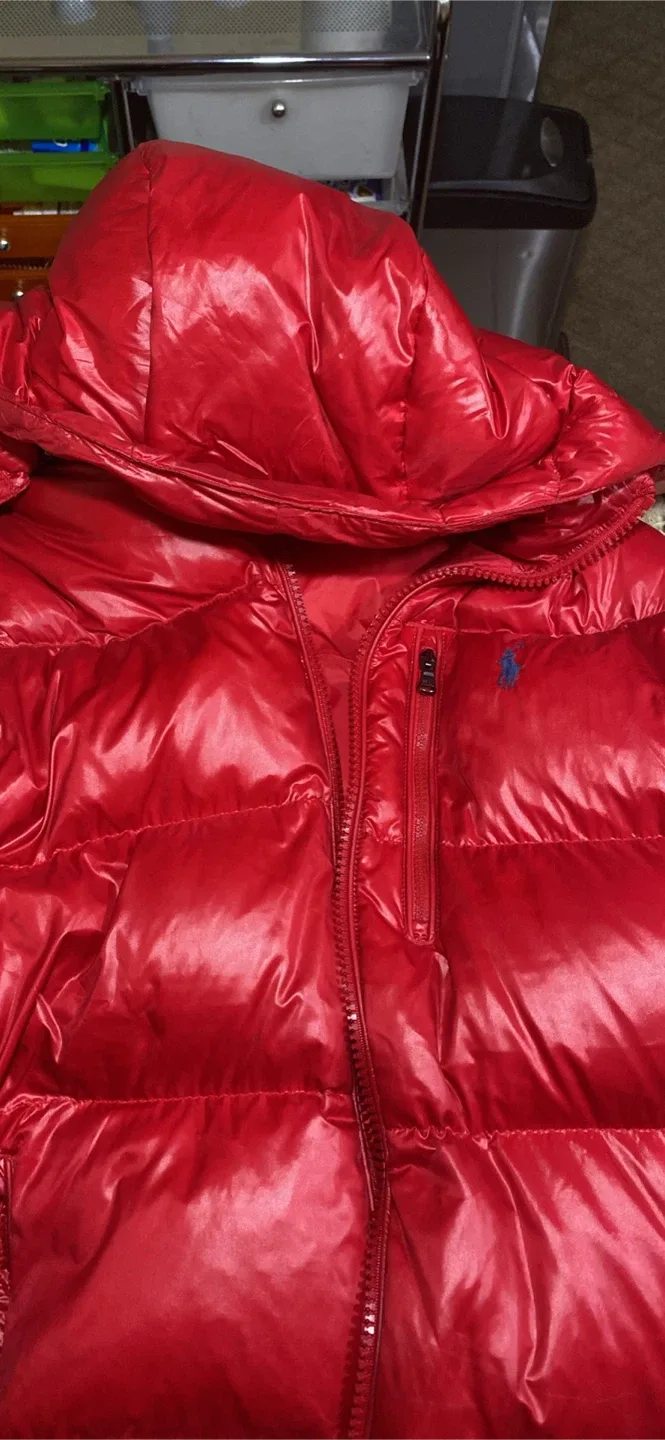 Polo Ralph Lauren Red Puffer Jacket - Size M