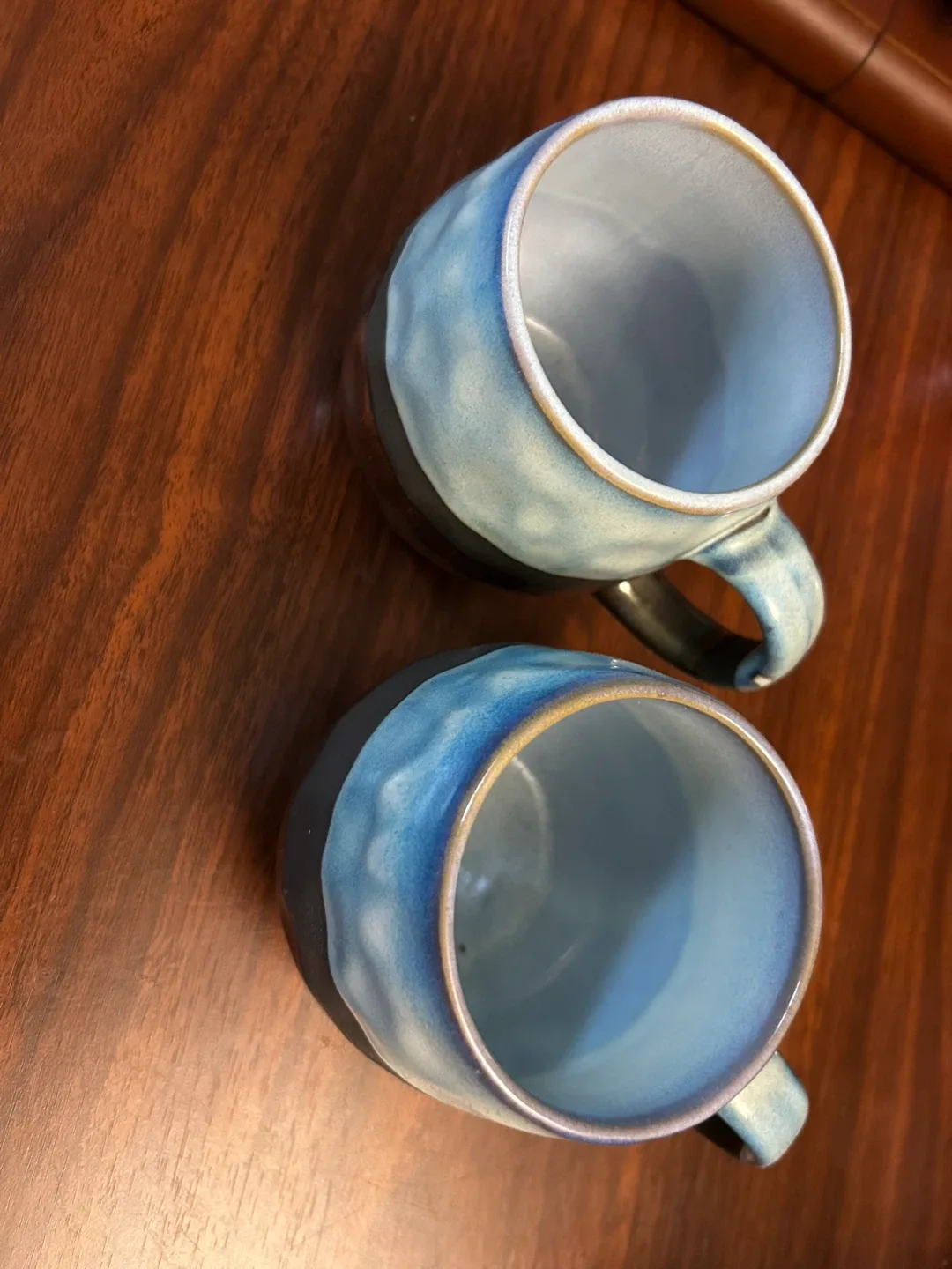 Handmade Ceramic Mug - Blue/Brown image indicator(3)