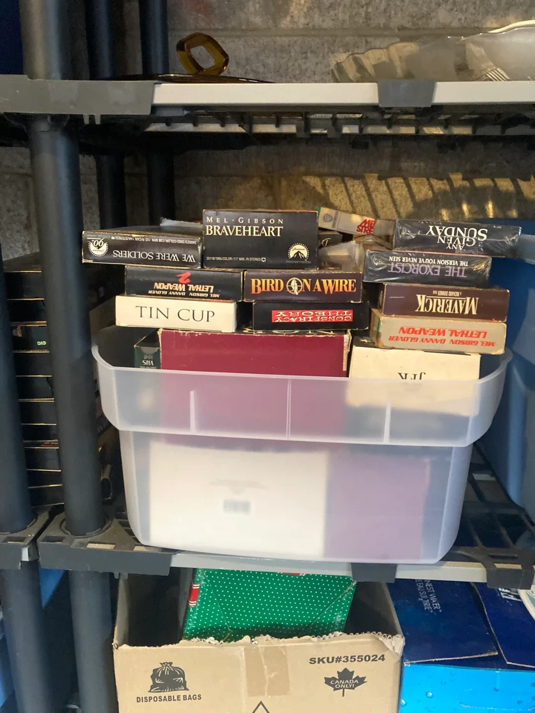 Numerous VHS and some DVD Movies