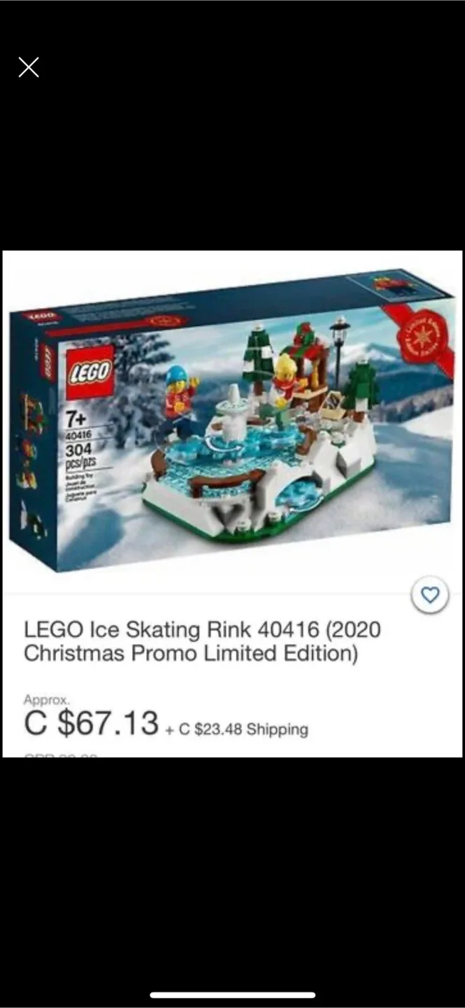New LEGO Ice Skating Rink 40416 (2020 Christmas Promo)