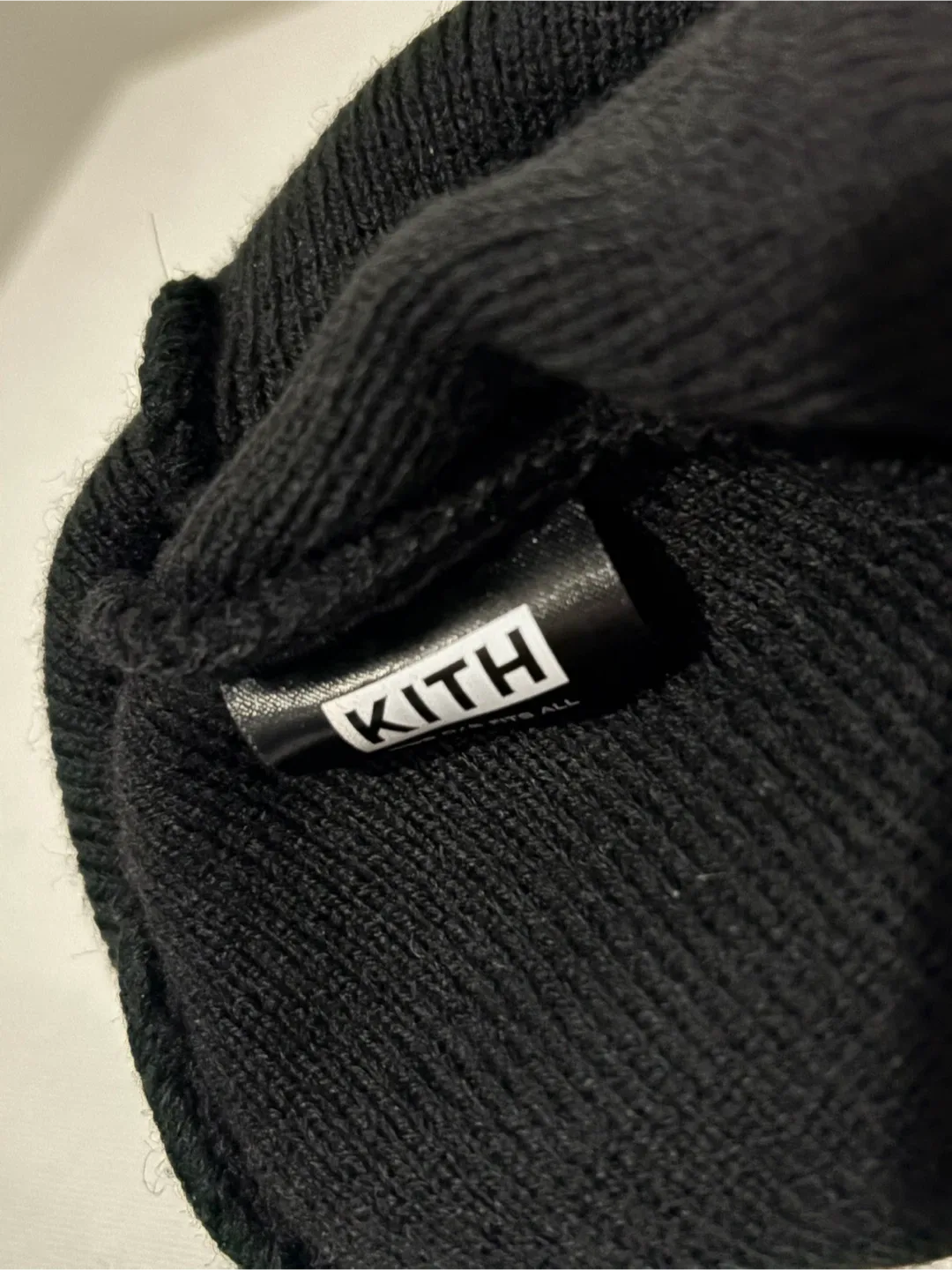 KITH Black Beanie toque hat image indicator(3)