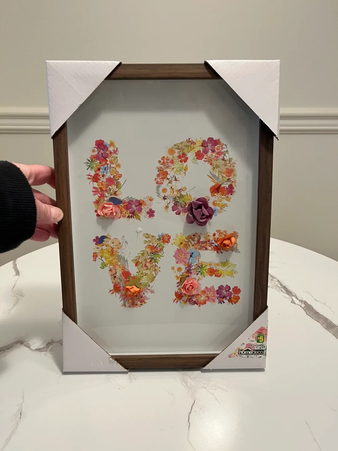 Dollarama Home Deco Love Floral Wall Decor - New image indicator(2)