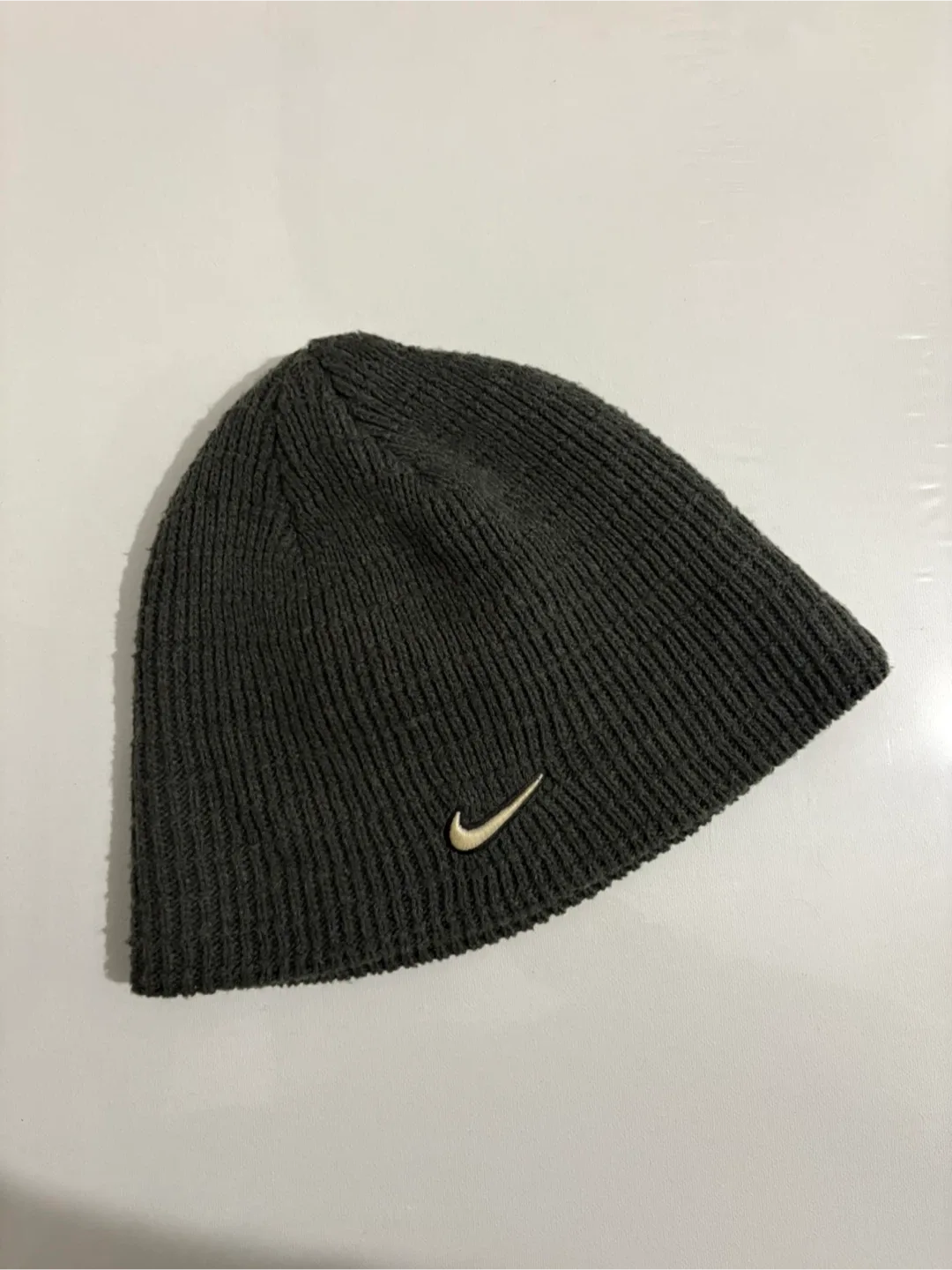 Vintage Nike mini swoosh knit beanie y2k 2000s hat