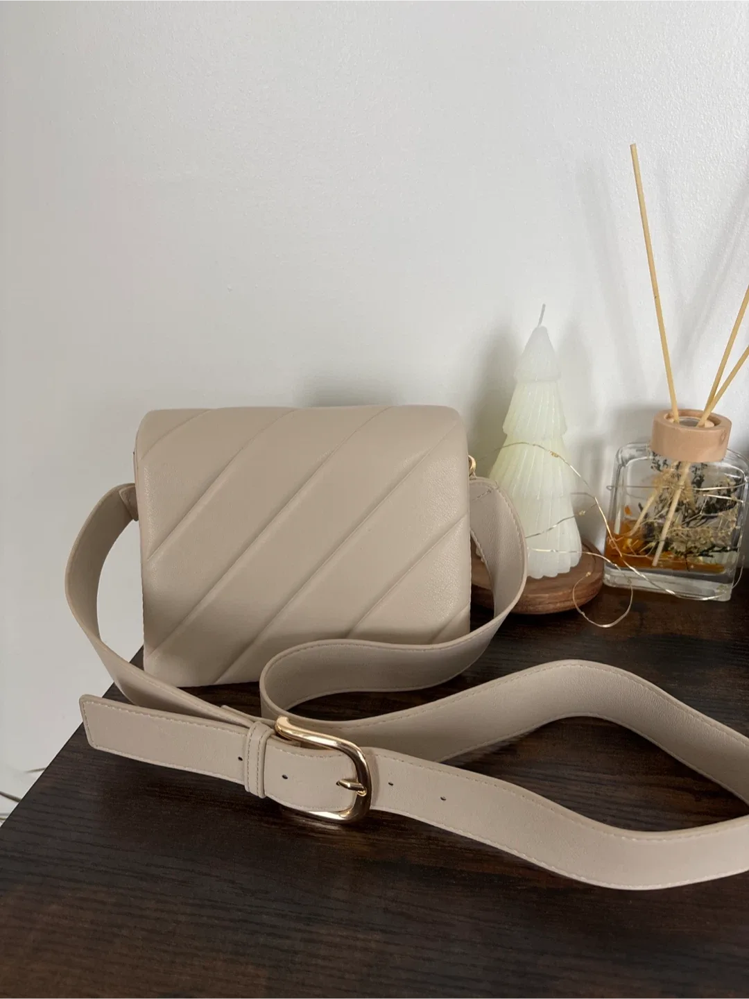 Mango Cream Crossbody Bag