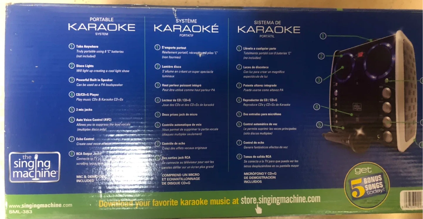 Brand new Karaoke machine image indicator(3)