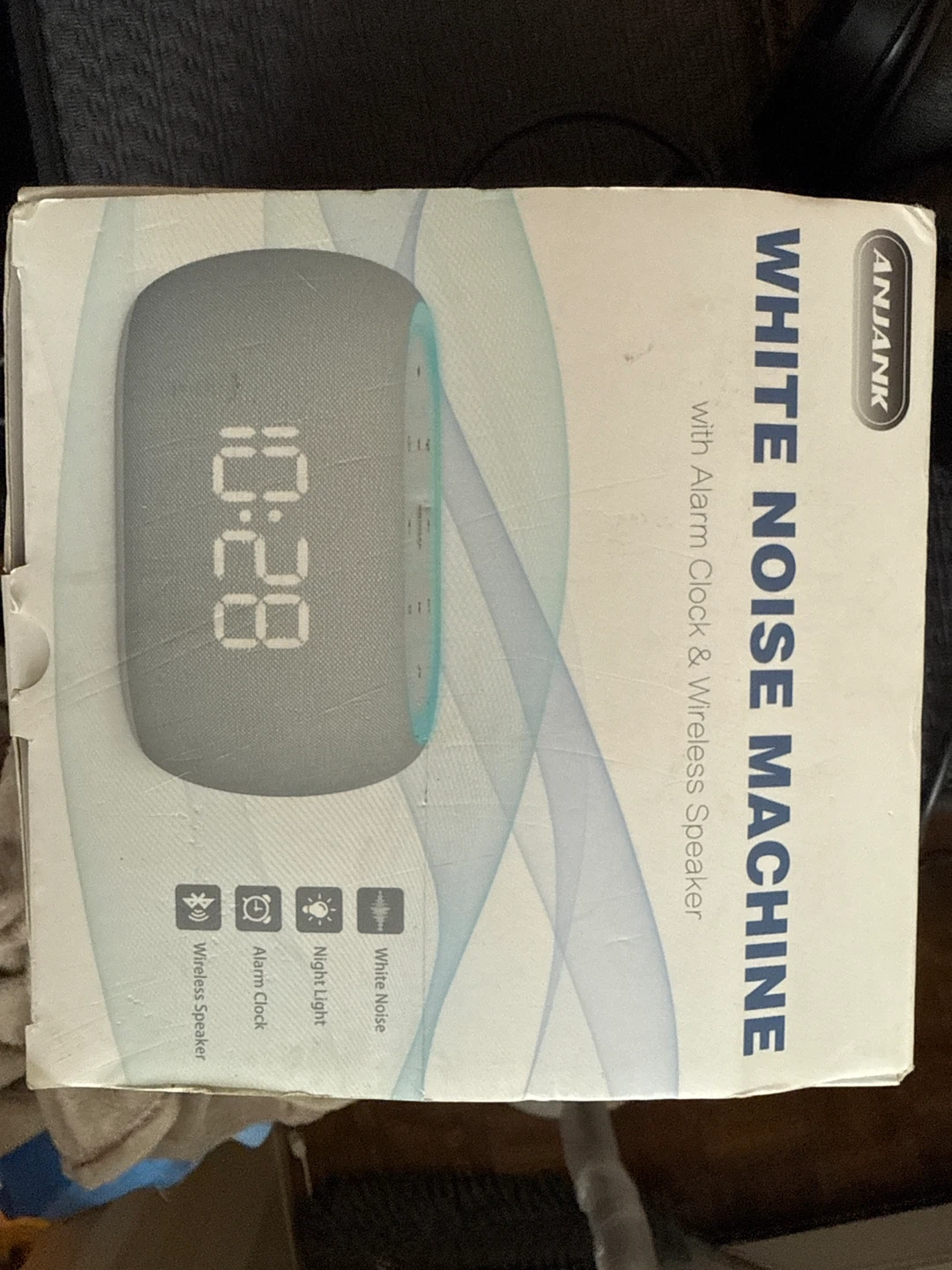 Anjank White Noise Machine - Alarm Clock & Speaker