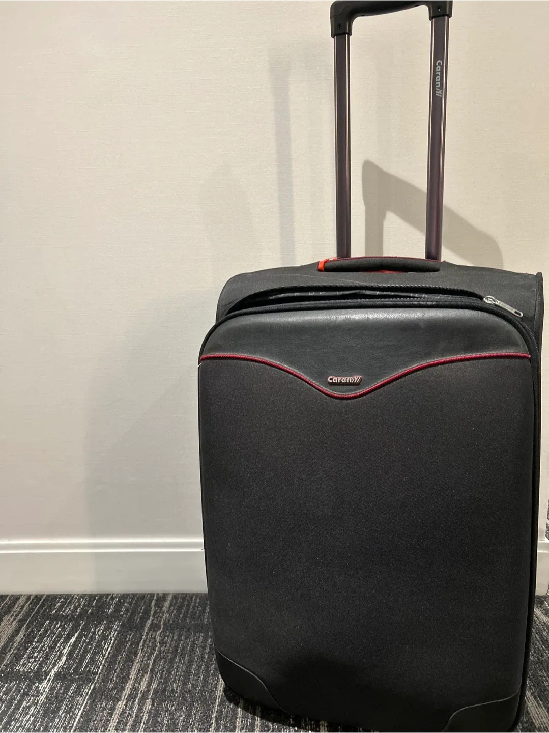 24" Caranay Black Checkin Luggage