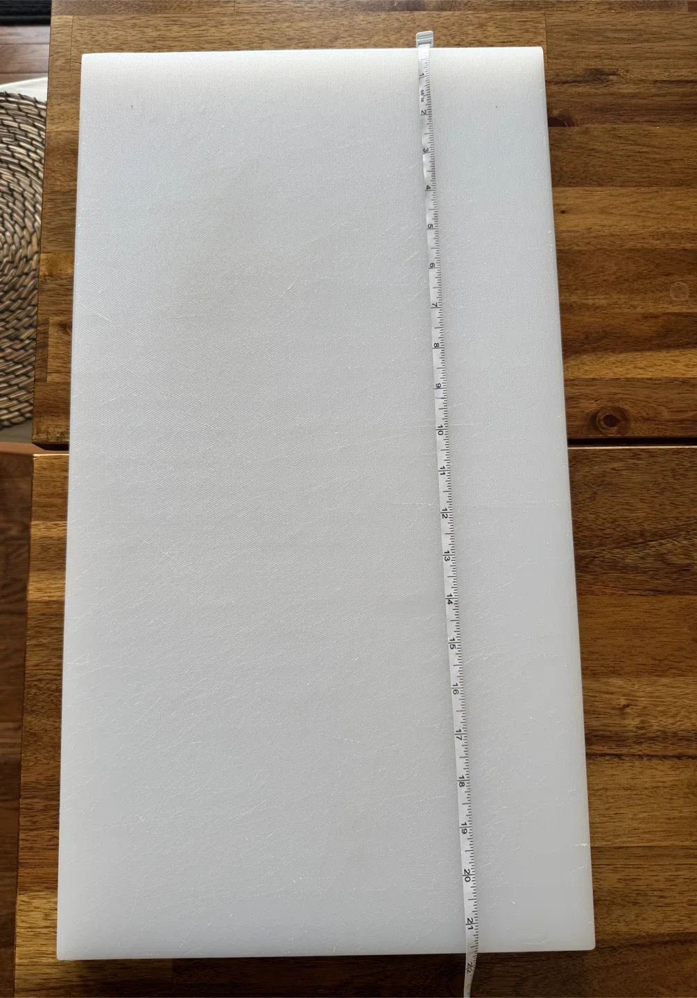Large Polyethylene Cutting Board 12”x 22”x 0,8”