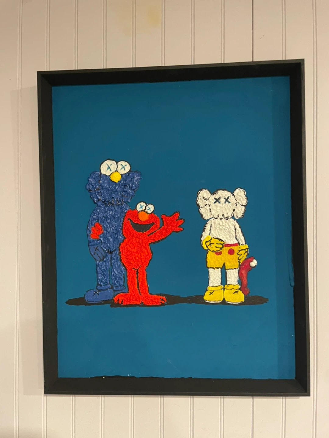 Kaws Sesame Street Framed Art - photo 2