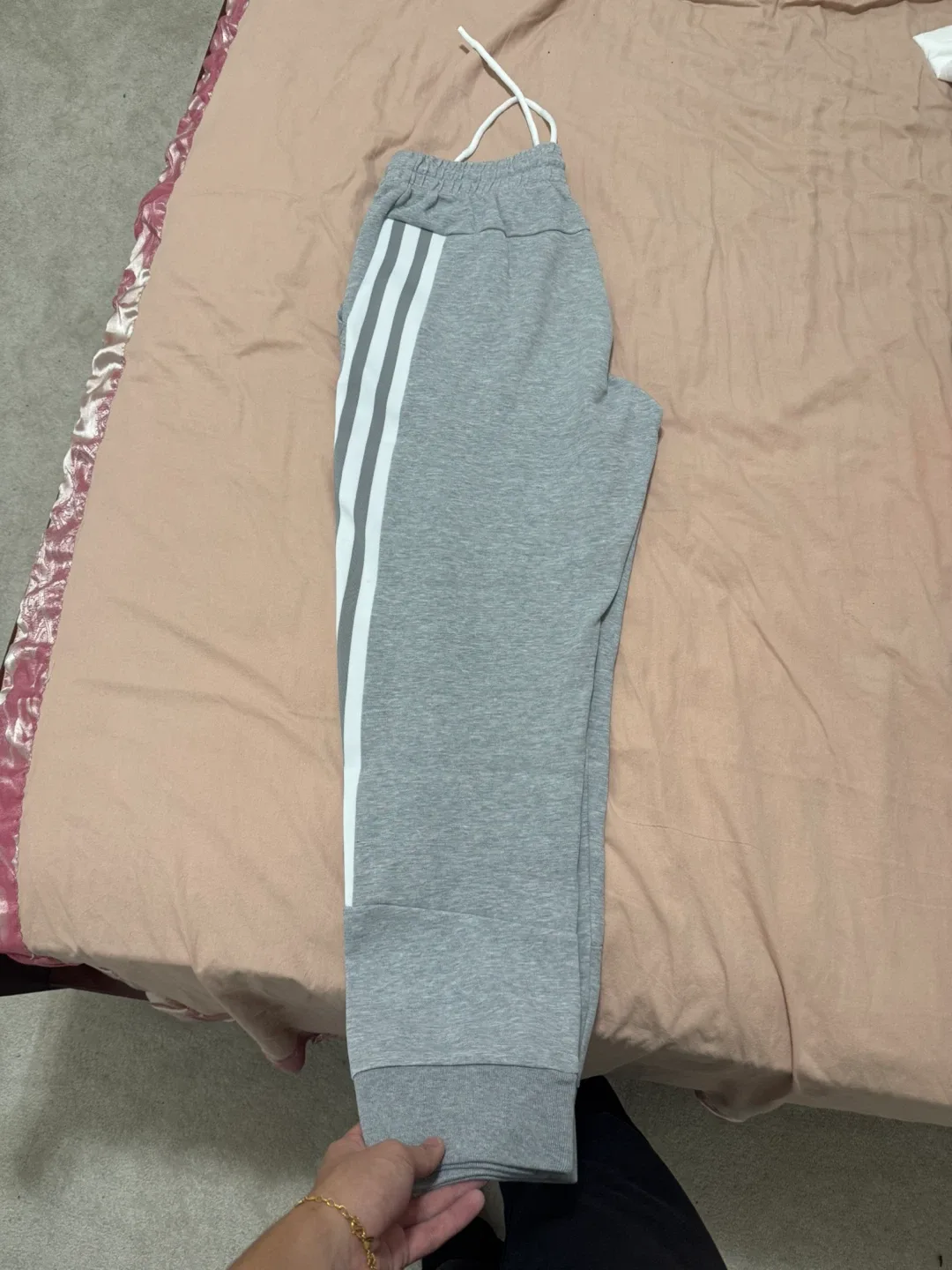 Adidas Grey Sweatpants Size L image indicator(2)