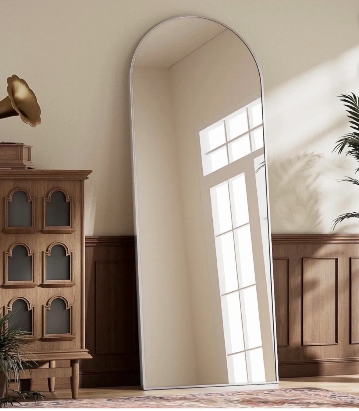 Arched Full Length Mirror - Sliver Frame image indicator(3)