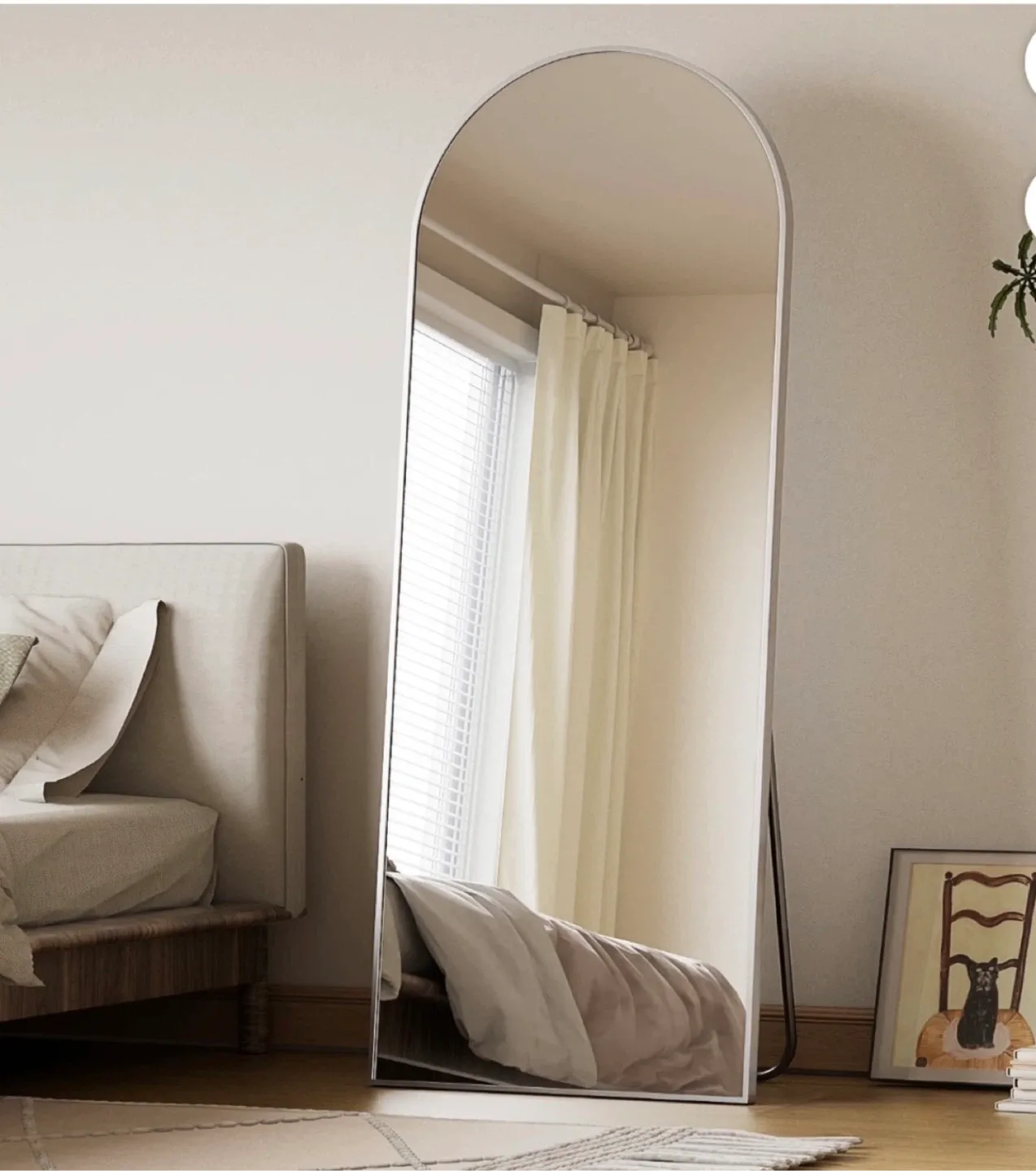 Arched Full Length Mirror - Sliver Frame image indicator(6)