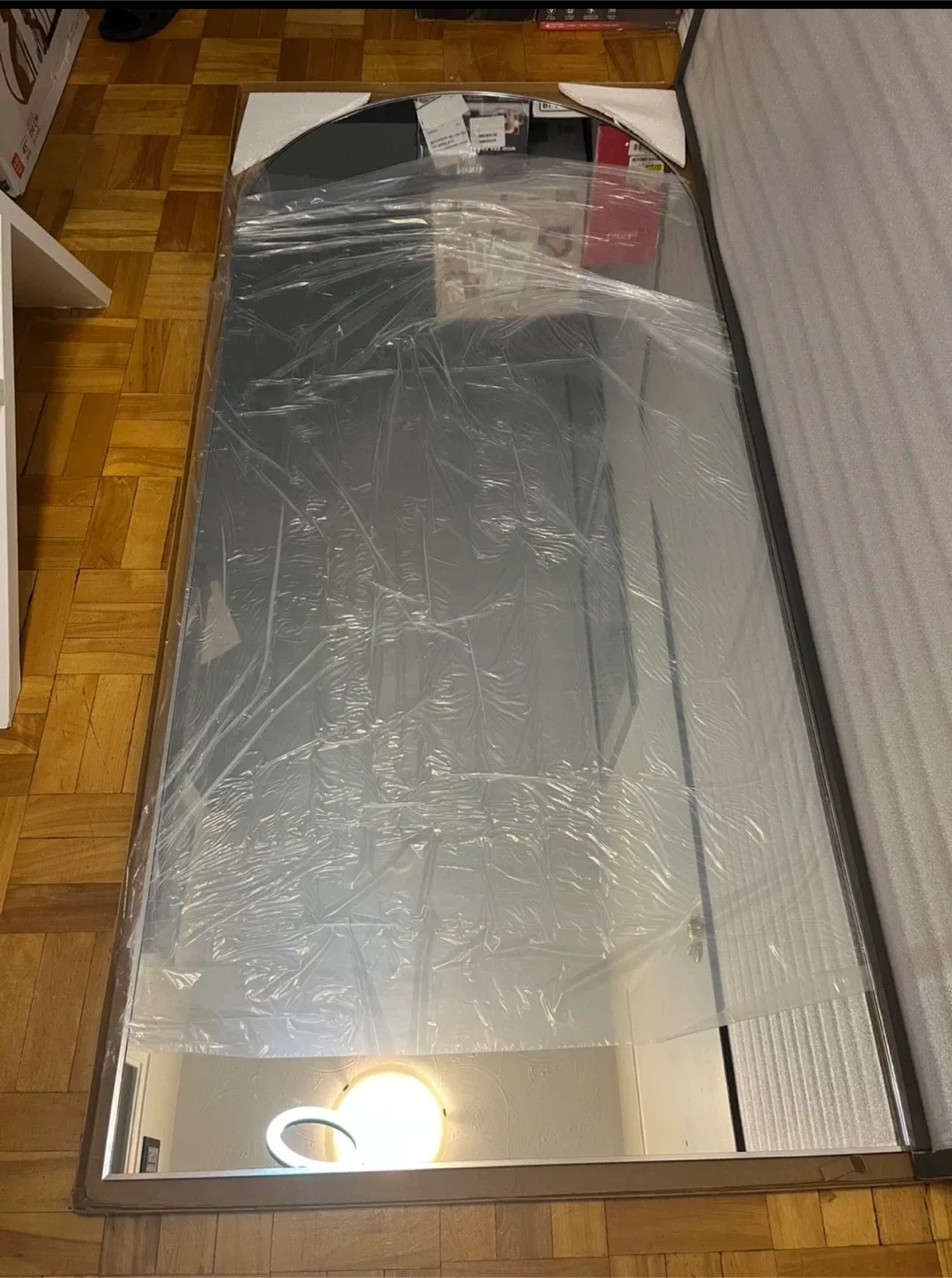 Arched Full Length Mirror - Sliver Frame