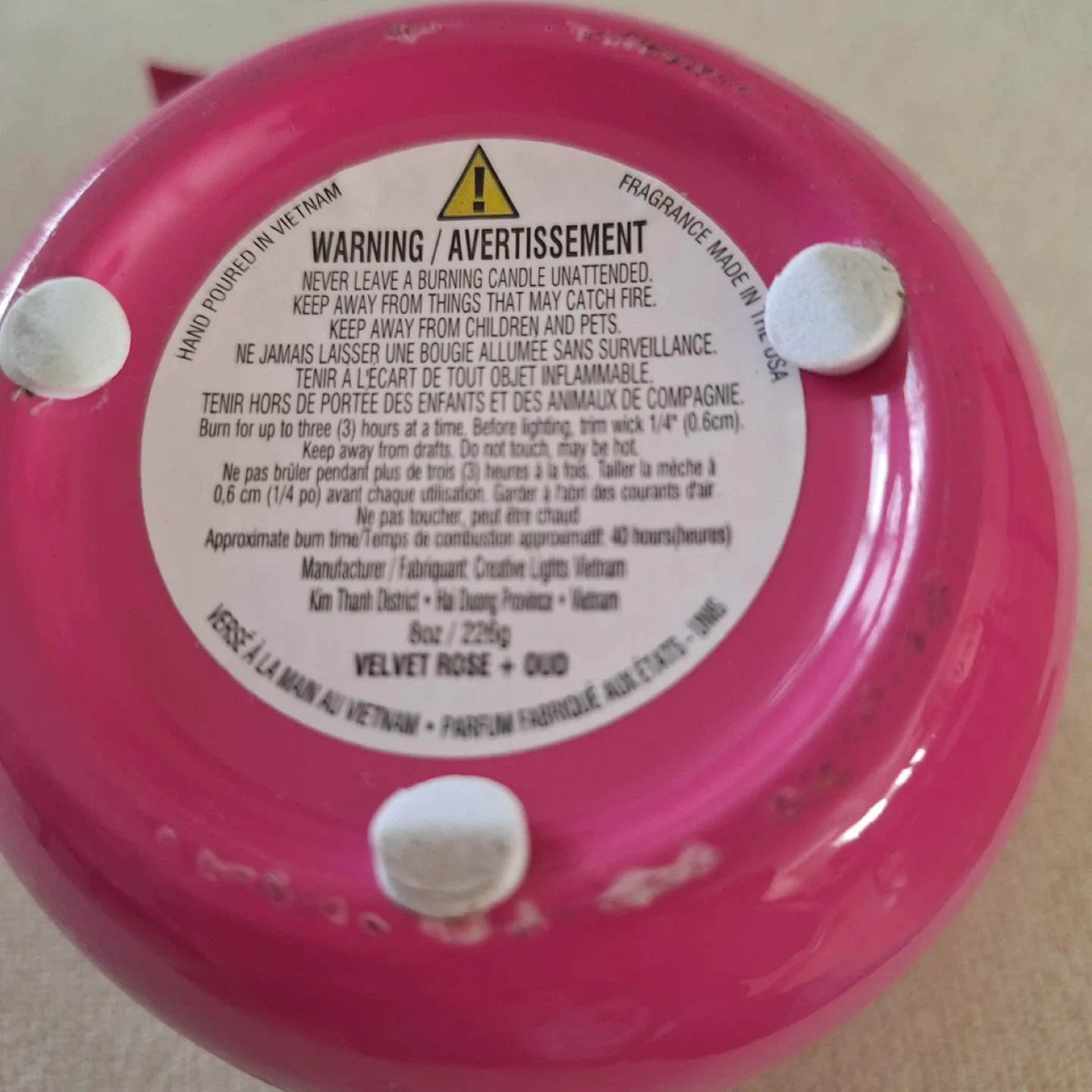 Home & Nature Velvet Rose + Oud Candle image indicator(3)