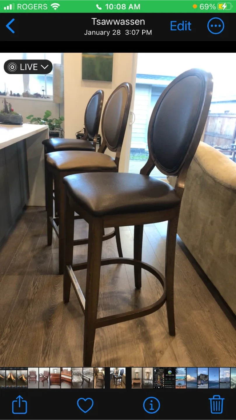 Set of 3 Bar Stools @$36