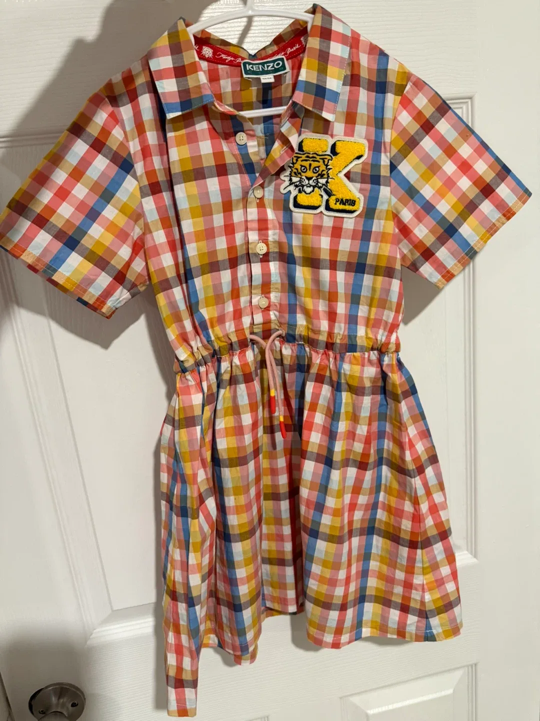 Kenzo Kids Plaid Dress - Size 6A/114