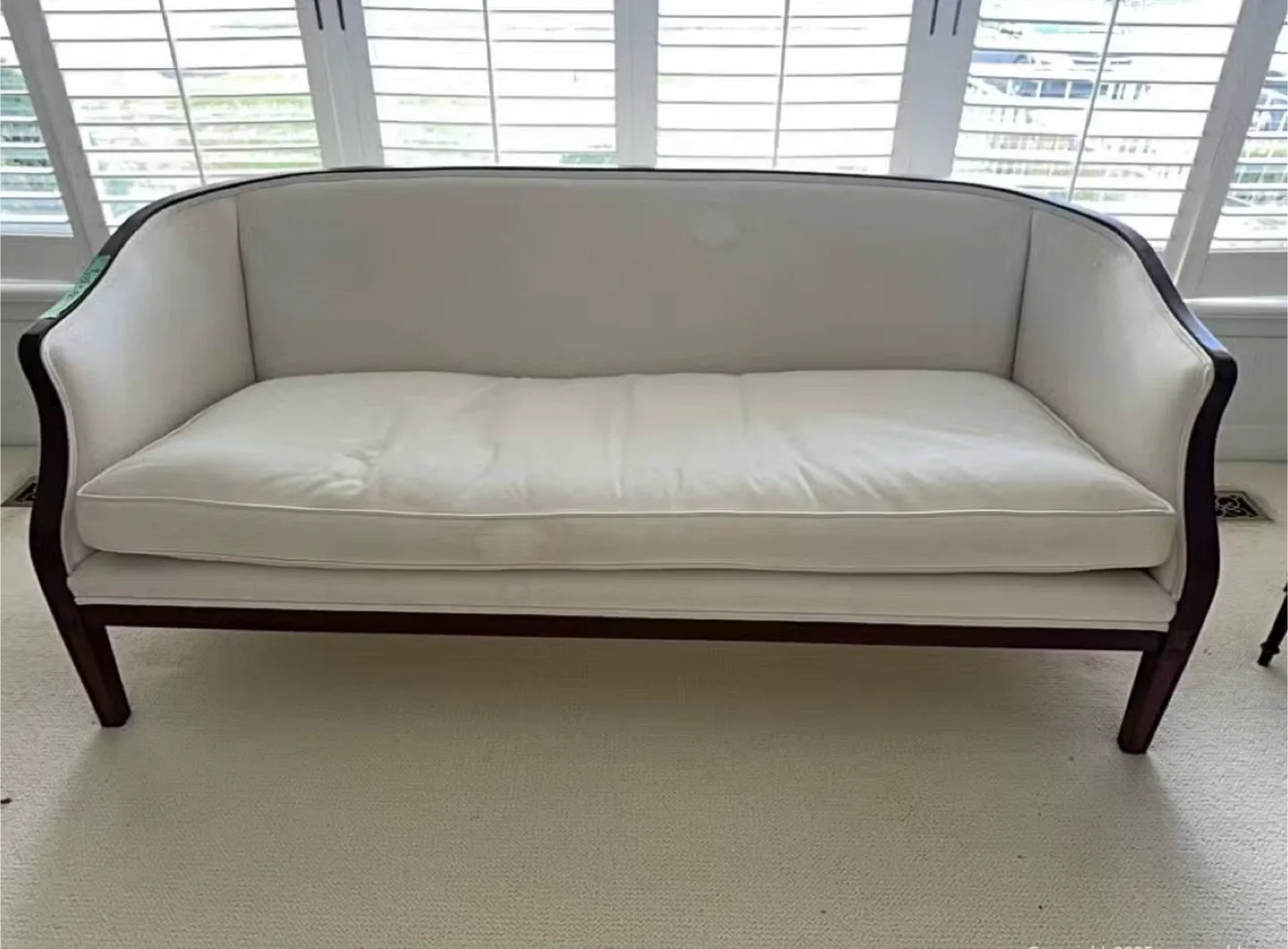 White Loveseat Sofa