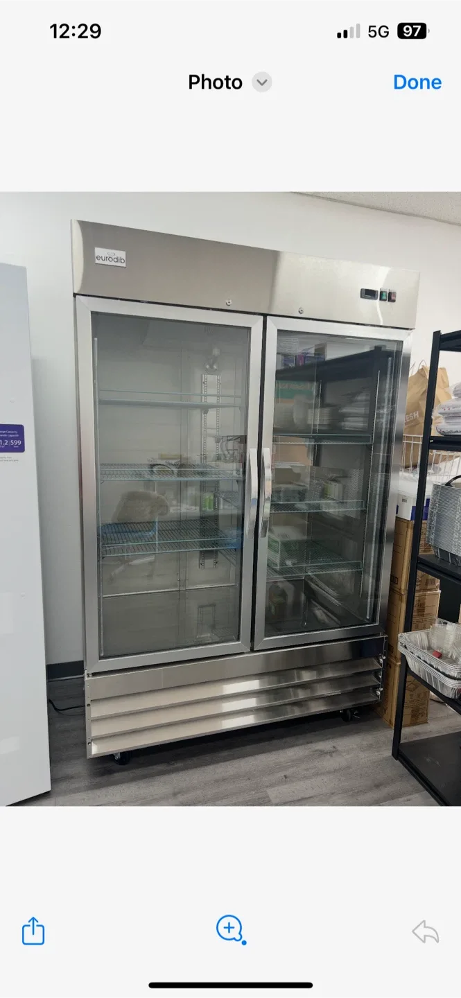 Eurodib 54 cu ft Commercial 2-Door Fridge