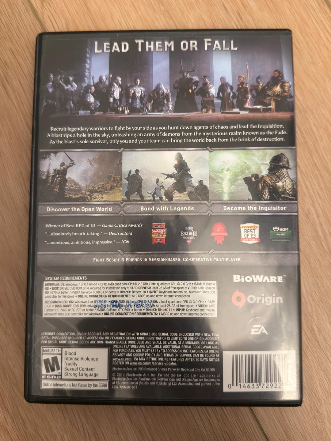 Dragon Age Inquisition – PC (4-Disc Set) | Excellent Condition - photo 2