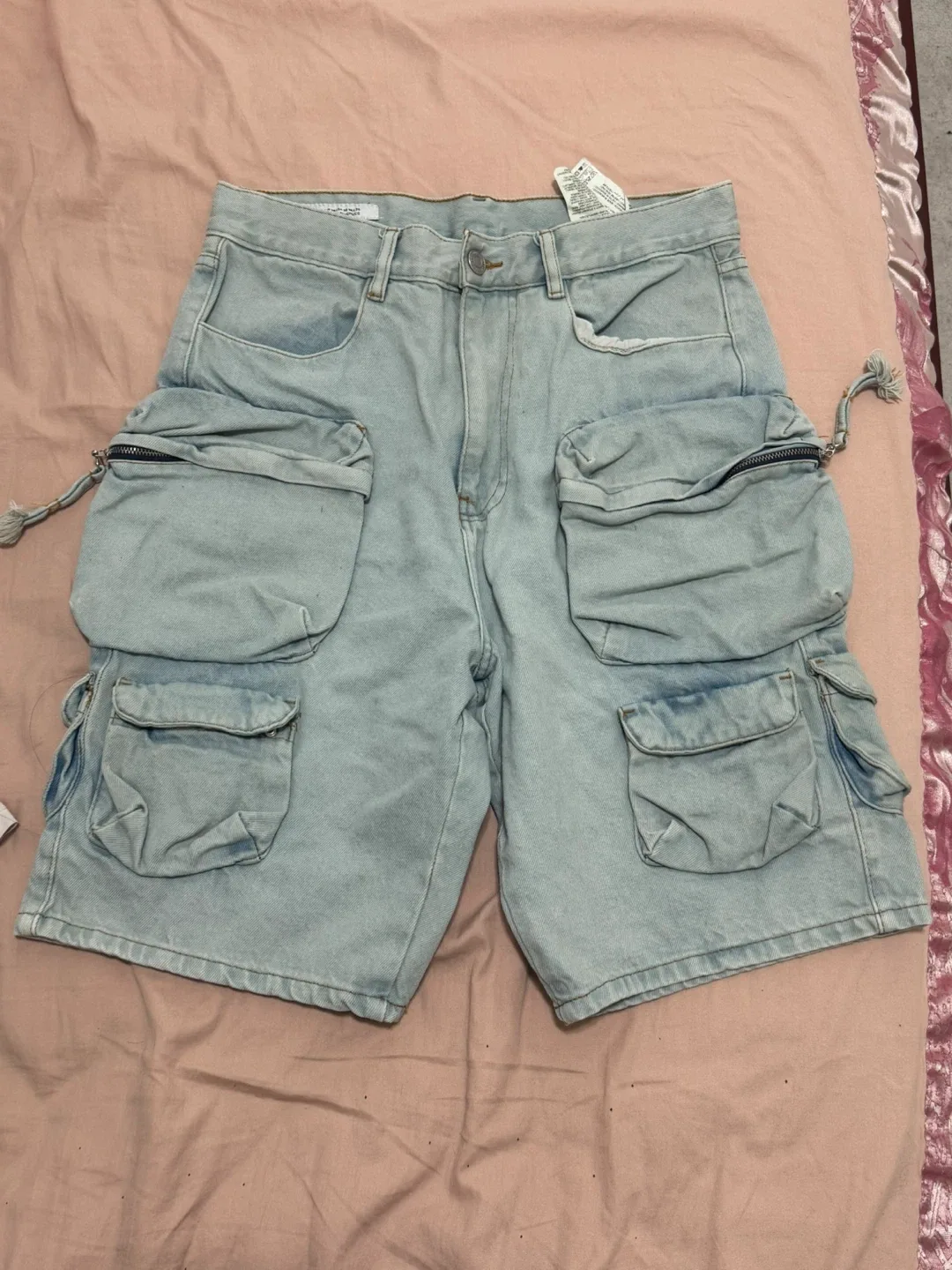 Zara Denim Cargo Shorts - Size 30