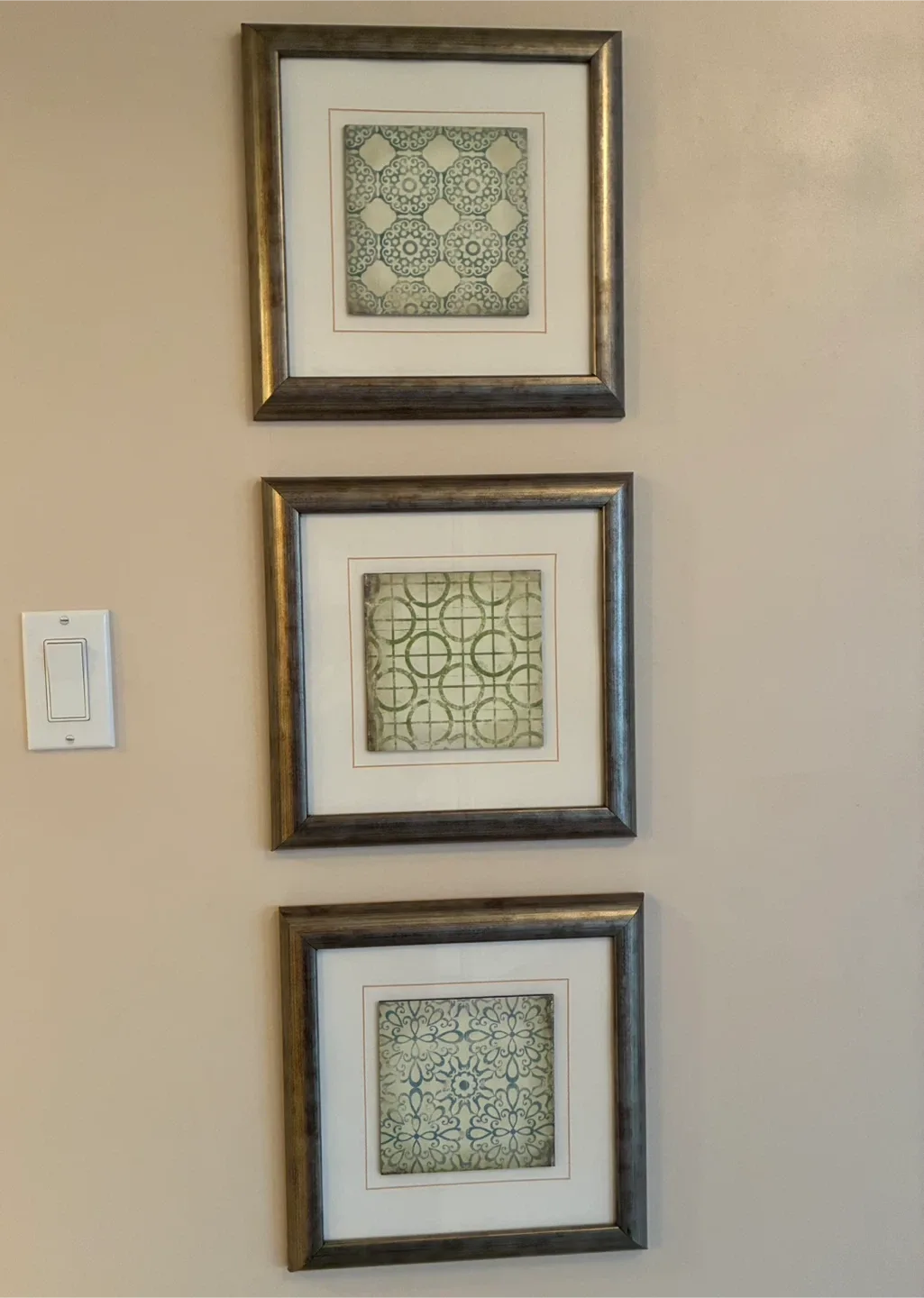 Set of 3 Framed Wall Art—ready to hang
