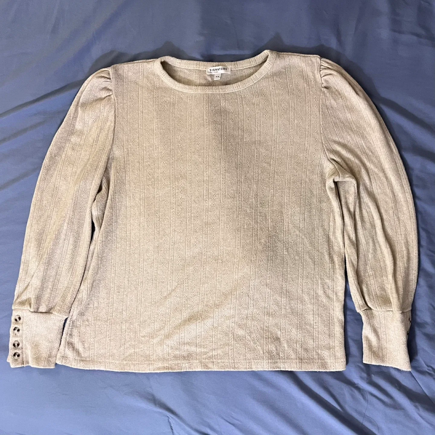 Cream Business Casual Office wear Sweater