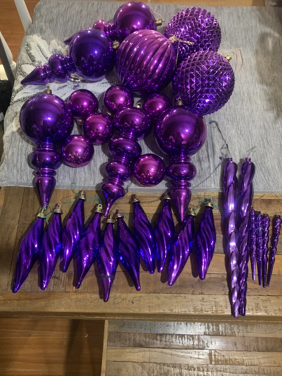 Purple Christmas Ornaments