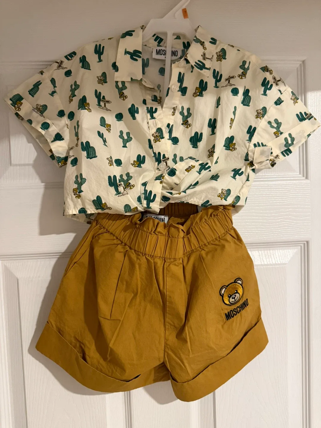 Moschino Kids girls Cactus Shirt & Shorts Set