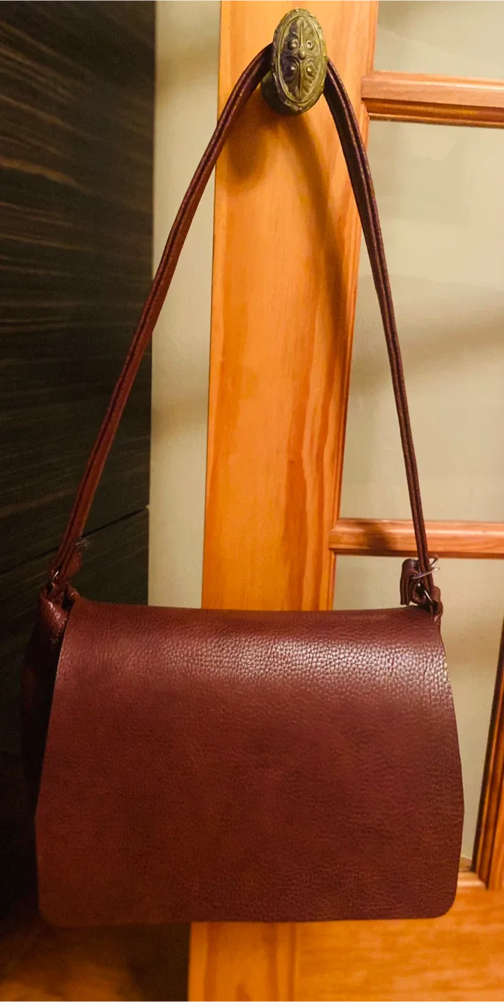 Brown Leather Shoulder/Cross Body Bag