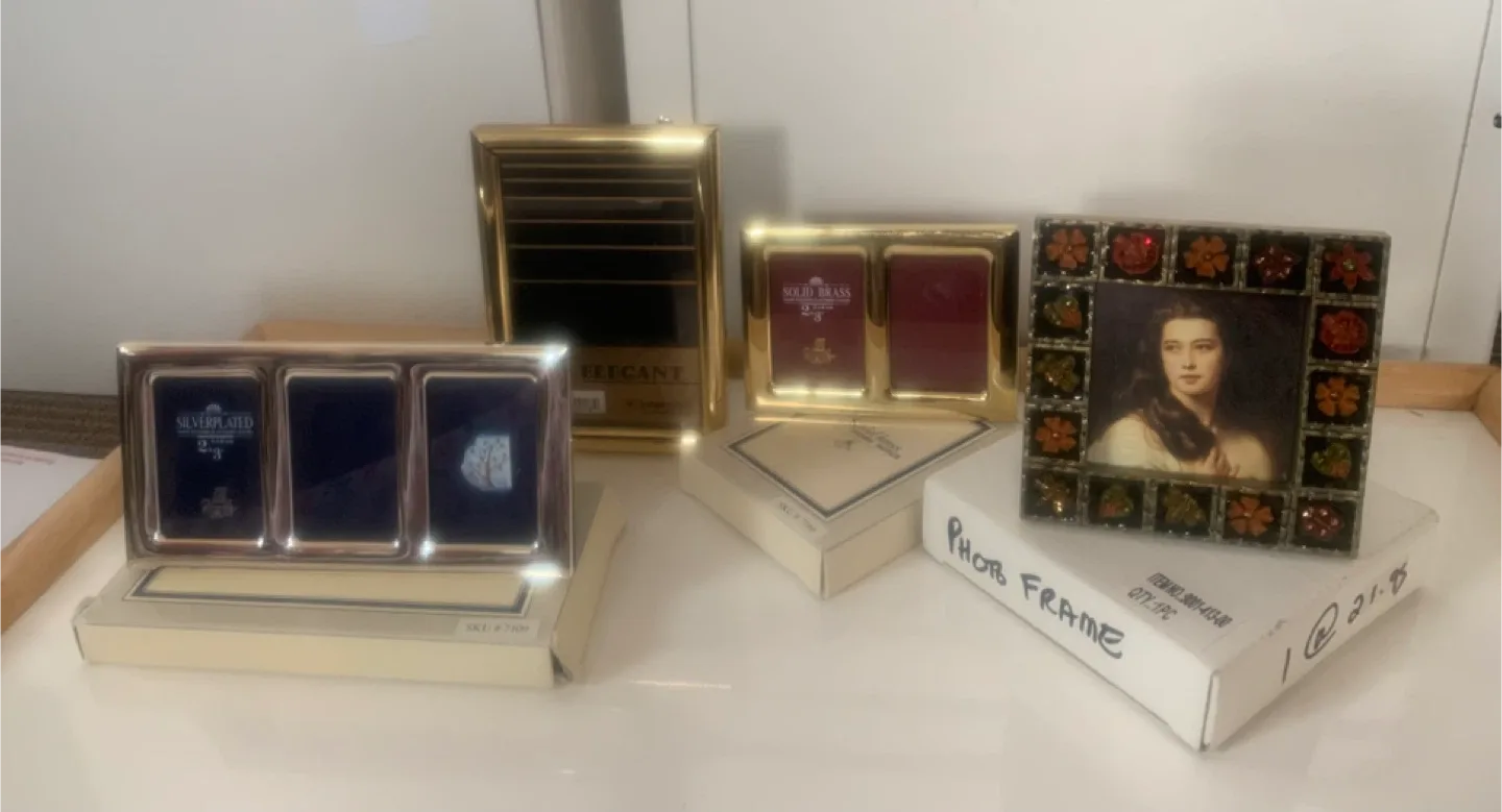 Assorted Photo Frames - Solid Brass, Silverplated, Floral