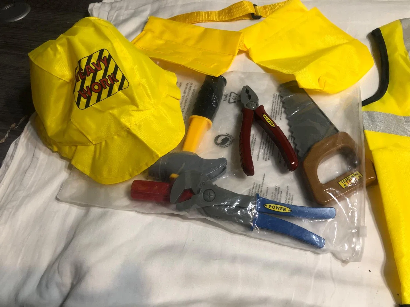 Kids Heavy Work Construction Costume Set - New