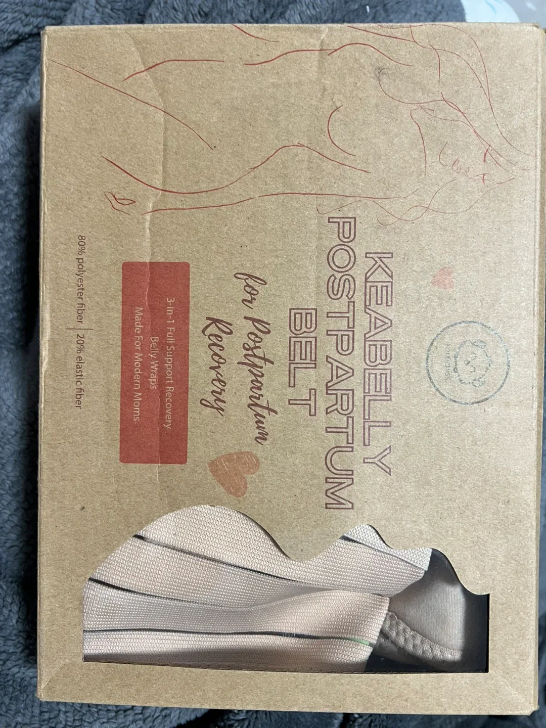 KeaBelly Postpartum Belt - 3-in-1 Recovery