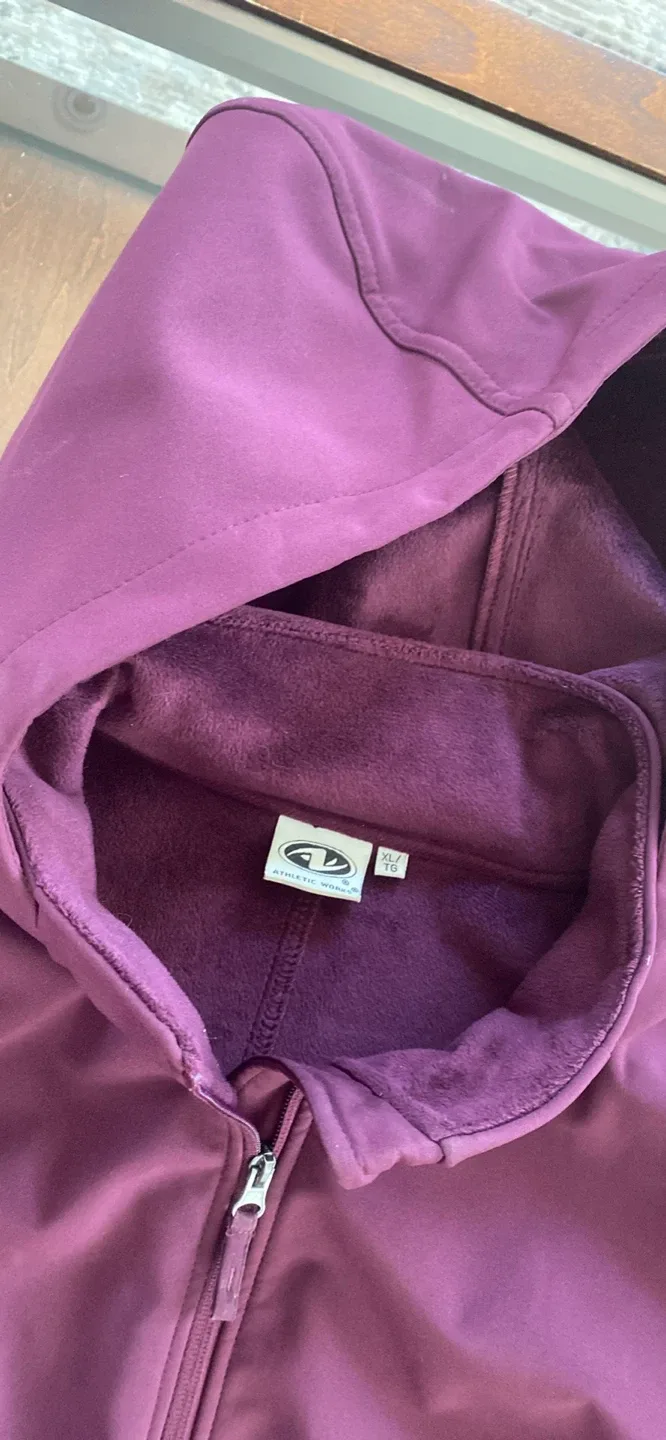 Athletic Works XL Purple Softshell Jacket image indicator(2)