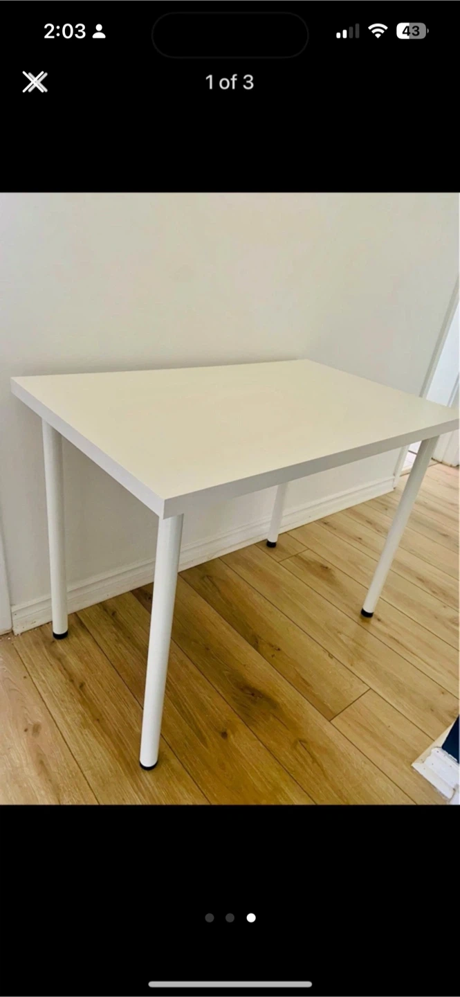 IKEA DILS White Table