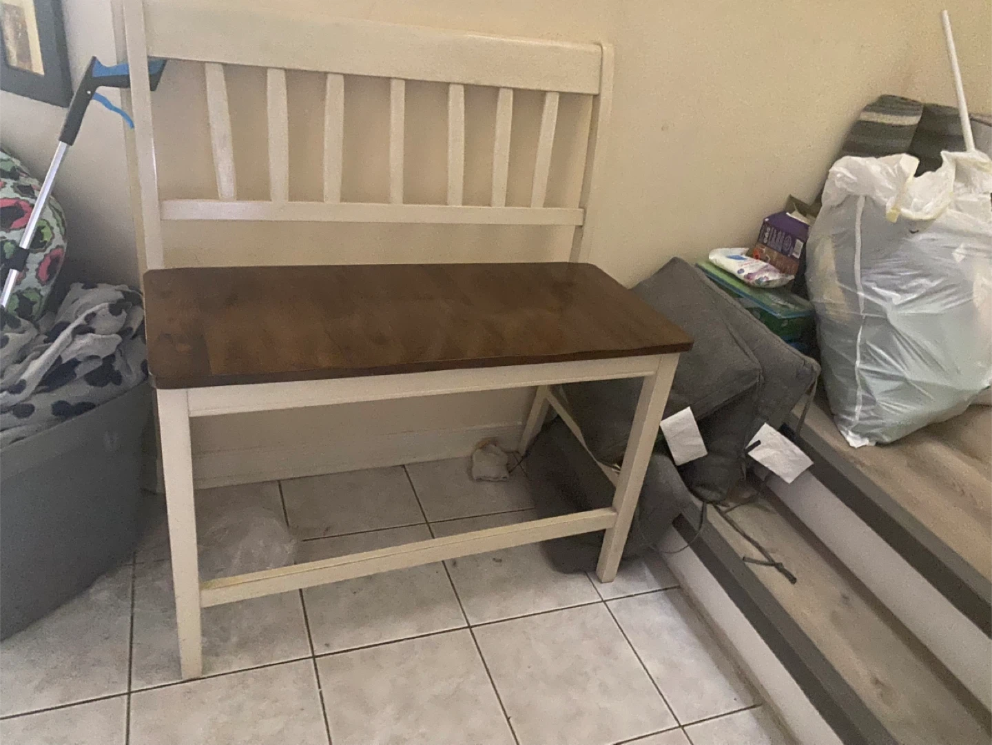 Wooden Entryway Bench - photo 2
