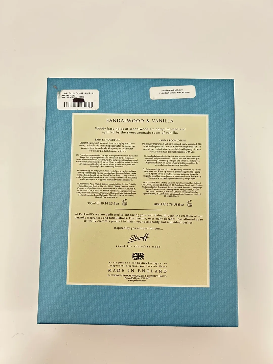 New Pecksniff's Sandalwood & Vanilla Hand & Body Lotion 200ml image indicator(3)